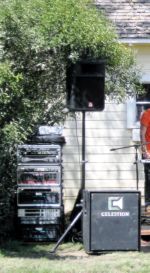 Amp racks and speaker stack